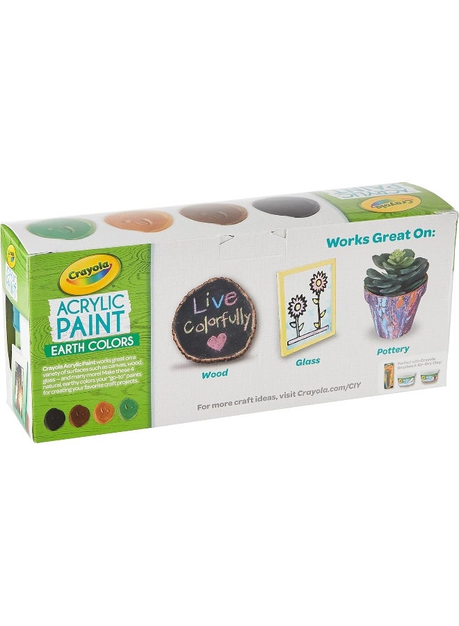 Crayola - 4 Ct. 4 Oz. Multi-Surface Acrylic Earth Colors - Image 2