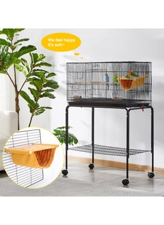 Generic Bird Nest Bed Hanging Hammock Snuggle Hut Parrot House Tent Toy Bird Cage (Yellow)  - Image 4
