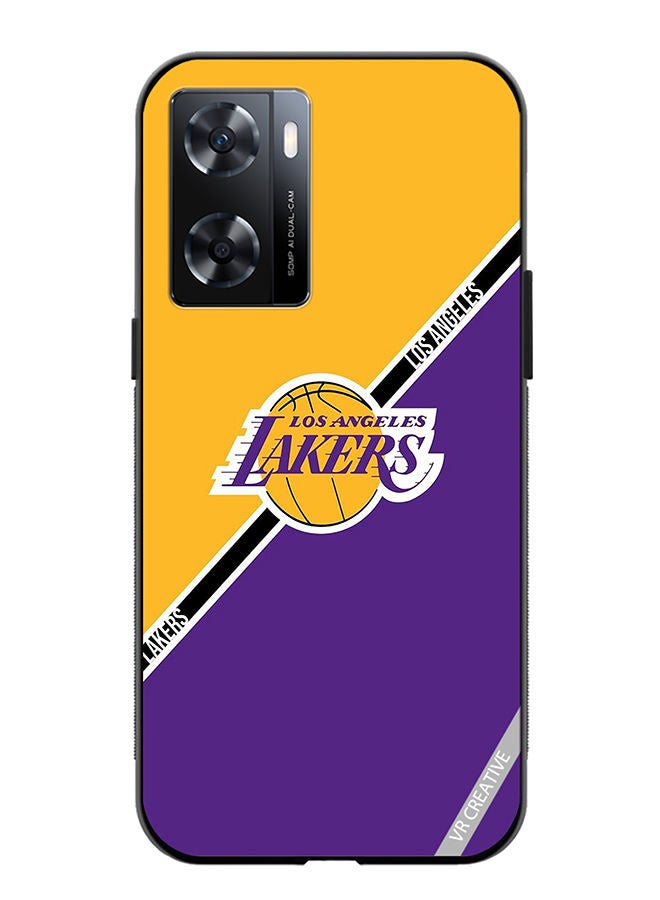 VR CREATIVE Protective Case Cover For OnePlus Nord N20 SE Los Angeles Lakers Design Multicolour - Image 1