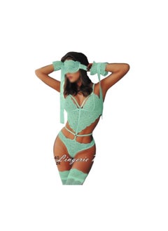 Tides Lingerie: Elegant nightgown that combines luxury and comfort for every special night - Lace material - Green babydoll