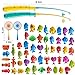 TEMI Fishing Toy Game for Kids 3 4 5 6 7 8 Years Old 51 Fish Bath Playset for Toddlers Toy Magnetic Rod and Fishing Net Outdoor Water Toys for Kids Age 35 Party for Boy and Girl - Image 4