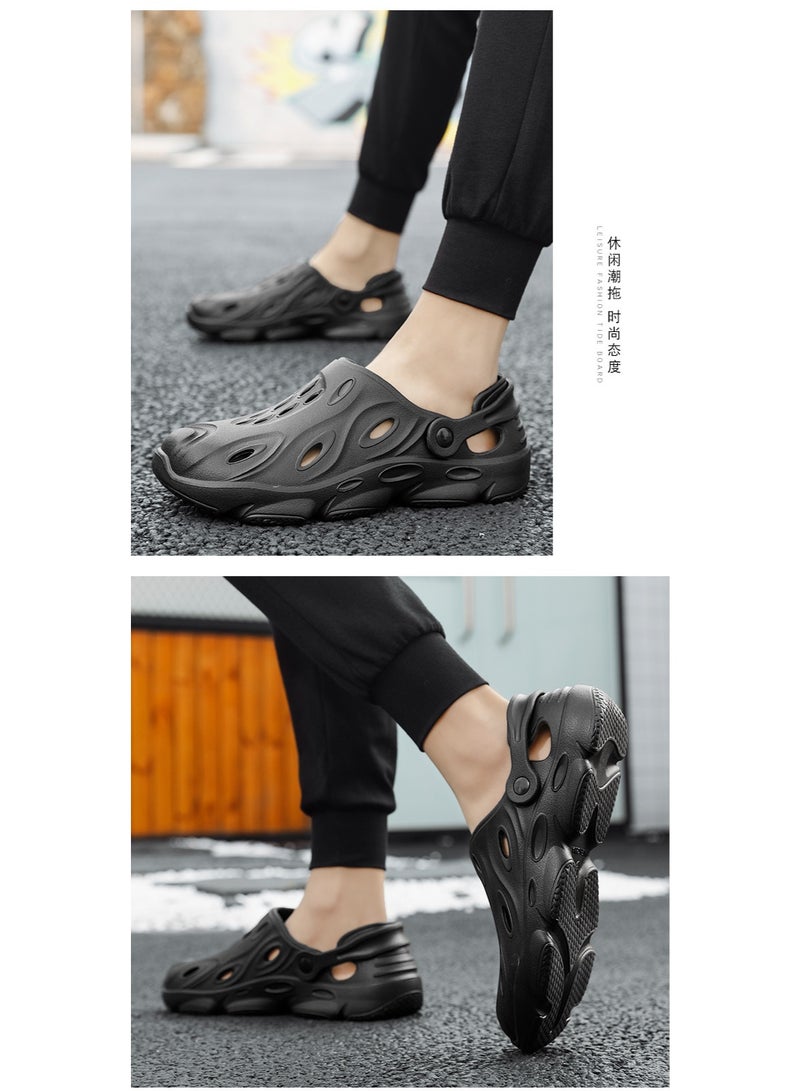 NIBEMINENT Men's Summer Large Size Hole Shoes Bag Head Hollow Men's Sandals Lightweight Breathable Outdoor Beach Shoes Men Summer Sandals  - Image 3