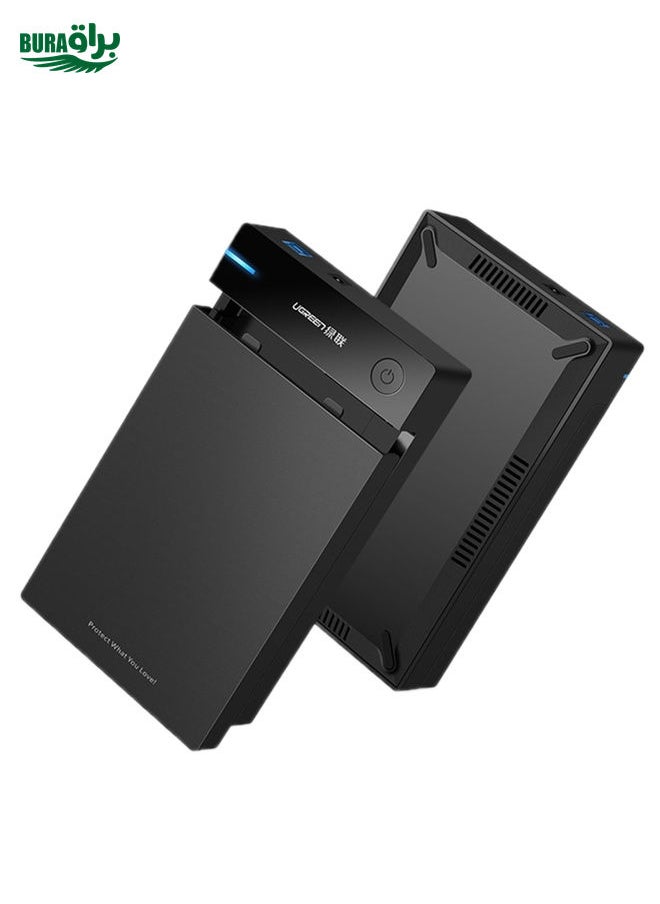 BURAQ UGREEN US222 HDD Enclosure 2.5 / 3.5 inch SATA to USB 3.0 SSD Adapter Hard Disk Drive Box External HDD Case, Support UASP Protocol  - Image 2