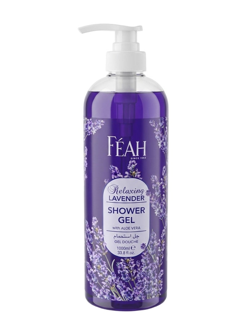 Feah Lavender Body Shower Gel 1000ML - Calming & Refreshing Fragrance Body Wash - Image 1