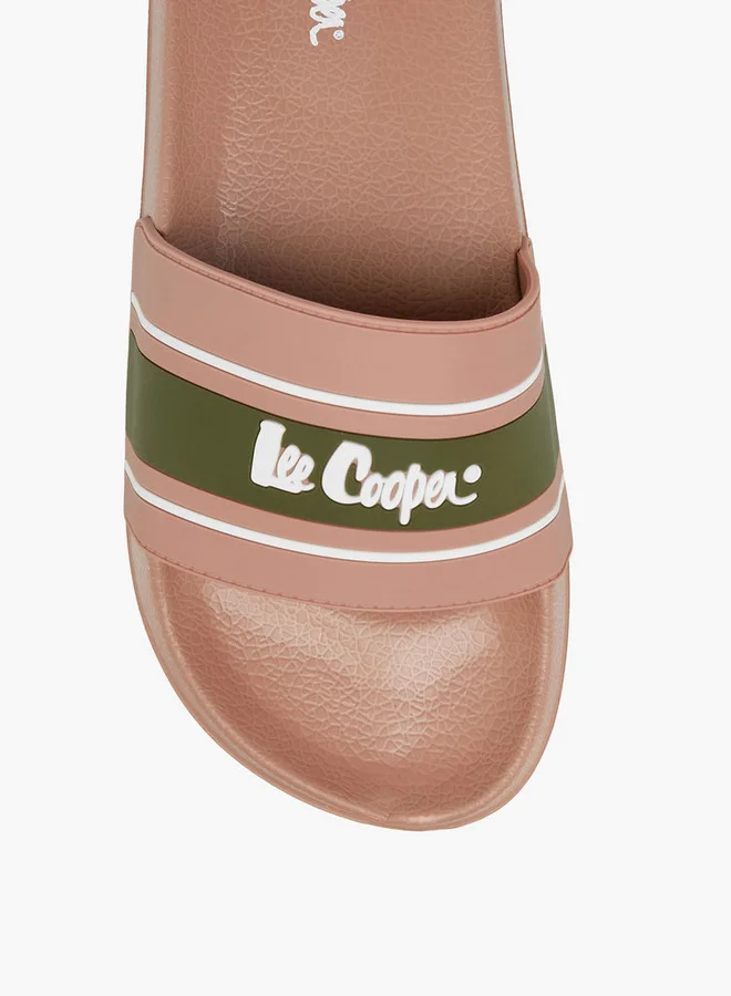 Lee Cooper Women's Logo Embossed Slides