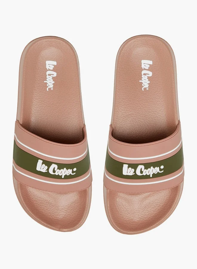 Lee Cooper Women's Logo Embossed Slides