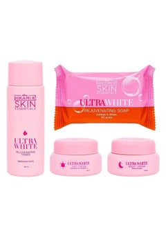 Hikari Hikari Skin Essentials Ultra White – Complete Rejuvenating Set with Day & Night Cream, Toner & Soap  - Image 2