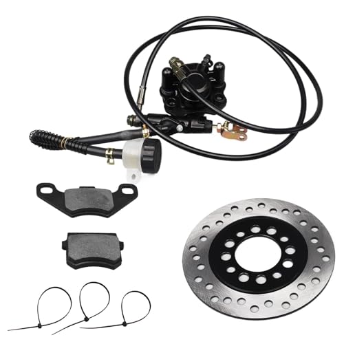 HIMARKLIF Hydraulic Rear Disc Brake Caliper System Disk Rotor Pads Compatible with Dirt Bike Quad Wheel ATV Go-kart 150cc 200cc 250cc Dune Buggy - Image 1