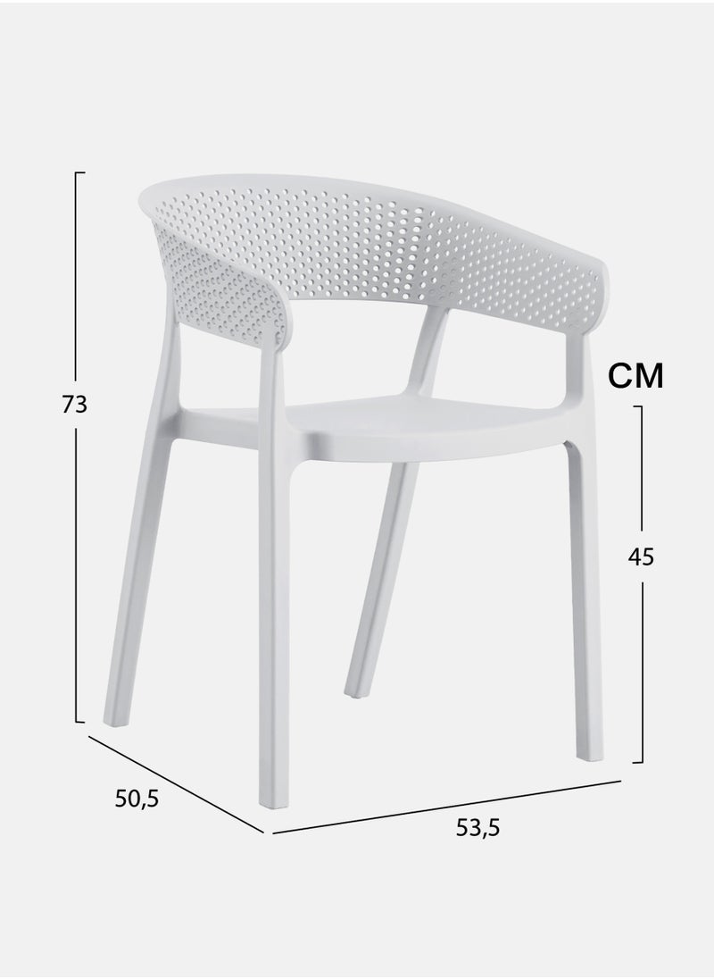 Living - Stackable outdoor modern hotel plastic restaurant dining chair chairs for events coffee shop - Image 1