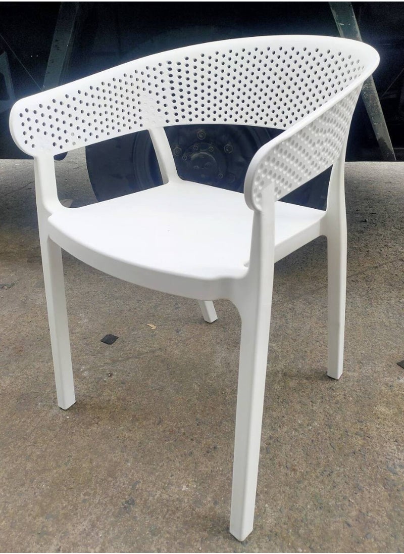 Living - Stackable outdoor modern hotel plastic restaurant dining chair chairs for events coffee shop - Image 1