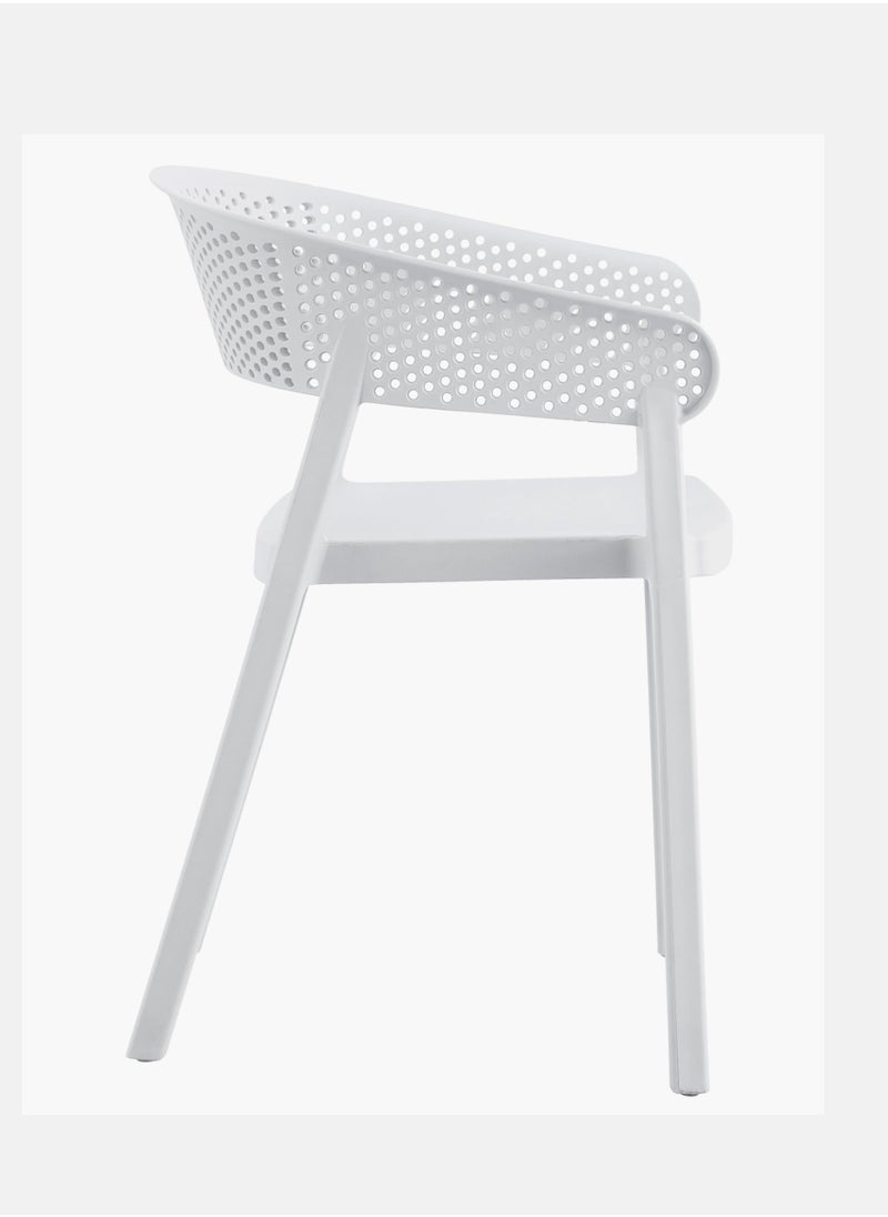 Living - Stackable outdoor modern hotel plastic restaurant dining chair chairs for events coffee shop - Image 1