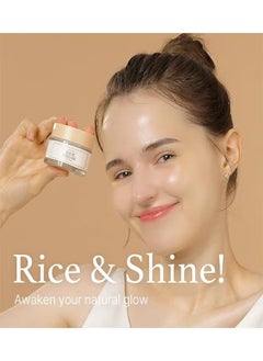 I'M FROM I'm from Rice Cream,  Rice Bran Essence with Ceramide, Glowing Look, Improves Moisture Skin Barrier, Nourishes Deeply, Smoothening to Even Out Skin Tone, K Beauty  - Image 3