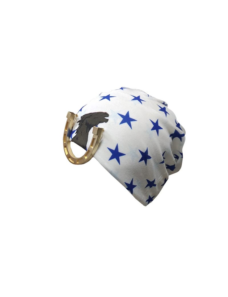 MYAYD Hat cap headdress head wear accessories For Joe Kid Johnny Joestar Cosplay with horseshoe decoration White - Image 2