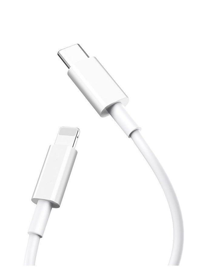 Generic A1703 USB-C to Lightning PD Cable - 30W Fast Charging - 1 Meter-WHITE  - Image 2