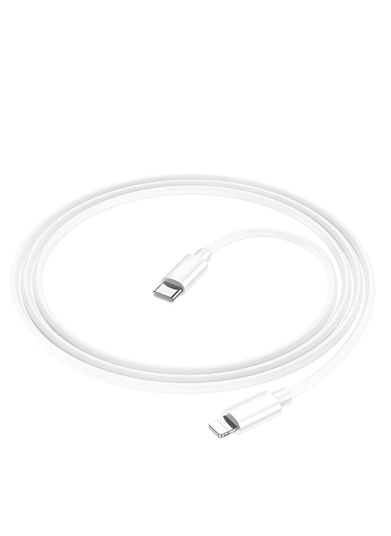 Generic A1703 USB-C to Lightning PD Cable - 30W Fast Charging - 1 Meter-WHITE  - Image 3