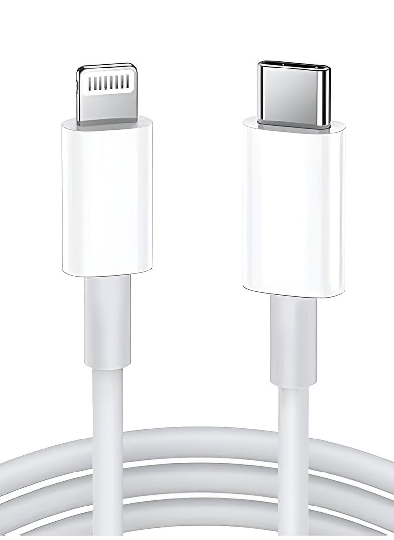 Generic A1703 USB-C to Lightning PD Cable - 30W Fast Charging - 1 Meter-WHITE  - Image 4