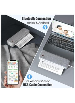 NIIMBOT PeriPage A4 Continuous Thermal Printer Wireless Printer PDF Webpage Contract Picture Printers Thermal Paper No Need Ink or Toner  - Image 5