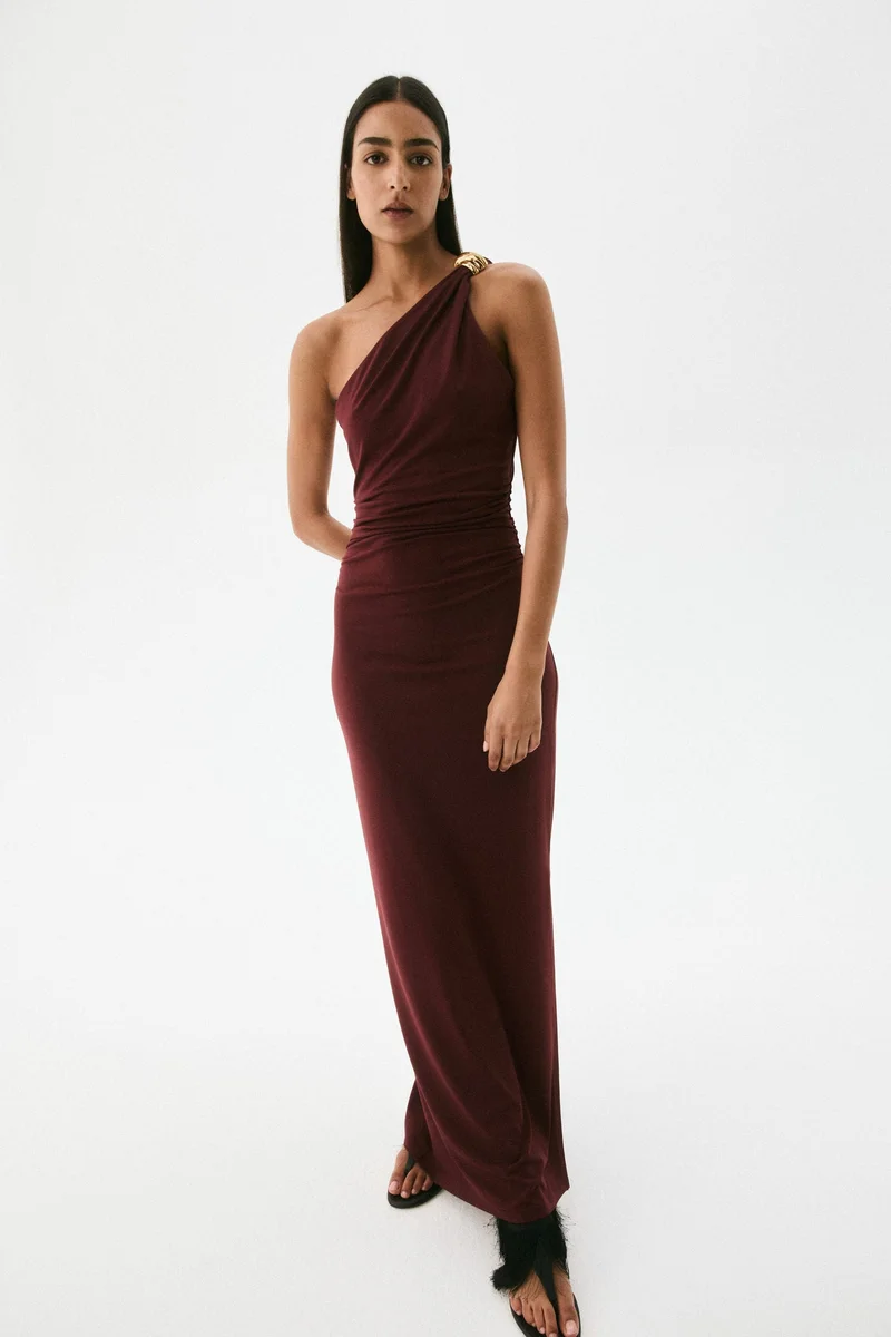 H&M One-shoulder bodycon dress