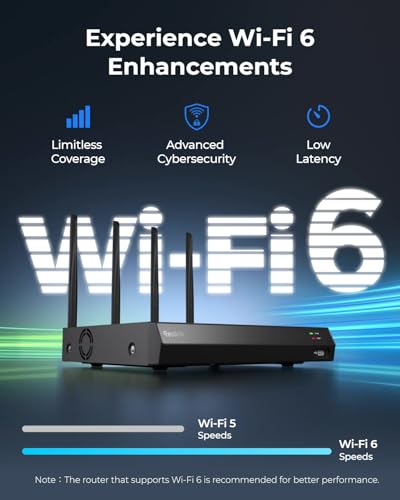 reolink ريولينك NVR واي فاي 6 بدقة 4K و16 قناة مع واي فاي مزدوج النطاق 2.4/5 جيجاهرتز، مزود بقرص صلب سعة 2 تيرابايت، يدعم كاميرات ريولينك بدقة 16MP/12MP/8MP/5MP/4MP، نظام كاميرات أمان منزلي بتسجيل على مدار الساعة، بدون منافذ PoE، RLN12W - Image 2