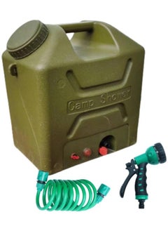 GGEROU Electric High Pressure Camping Shower with Pump, 5 Gallon/20L Electric Water Container with Spigot, Portable Emergency Water Containers With Shower Head  - Image 1