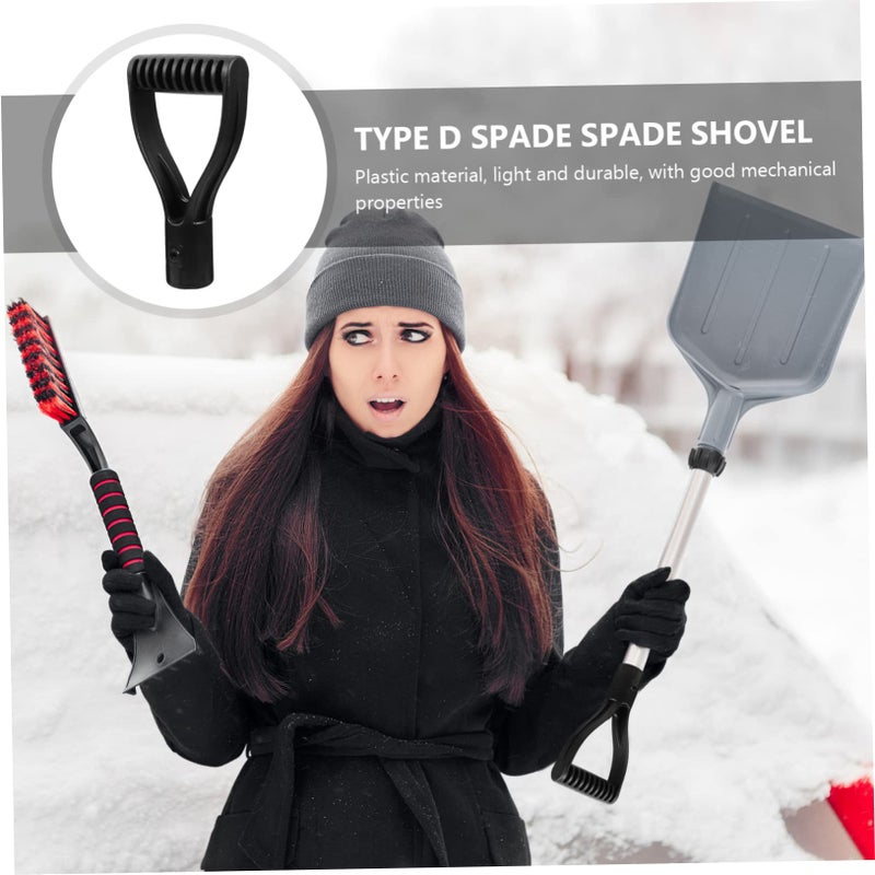 2 Pack D Shaped Plastic Shovel Handle Replacement Durable Non Slip Grip - Image 4