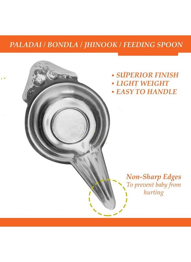 MARU Stainless Steel Baby Feeder Spoon For Baby, Food Feeder Bonda, Feeding Spoon, Paladai For New Born Pack Of 2 20ml Each Silver  - Image 3