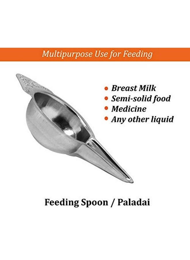 MARU Stainless Steel Baby Feeder Spoon For Baby, Food Feeder Bonda, Feeding Spoon, Paladai For New Born Pack Of 2 20ml Each Silver  - Image 4