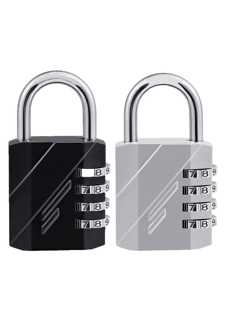 Combination Locks Resettable 4-Digit Outdoor Waterproof Padlock for Gym, School Locker, Fence, Toolbox, Gate, Hasp Storage Lock - Image 1
