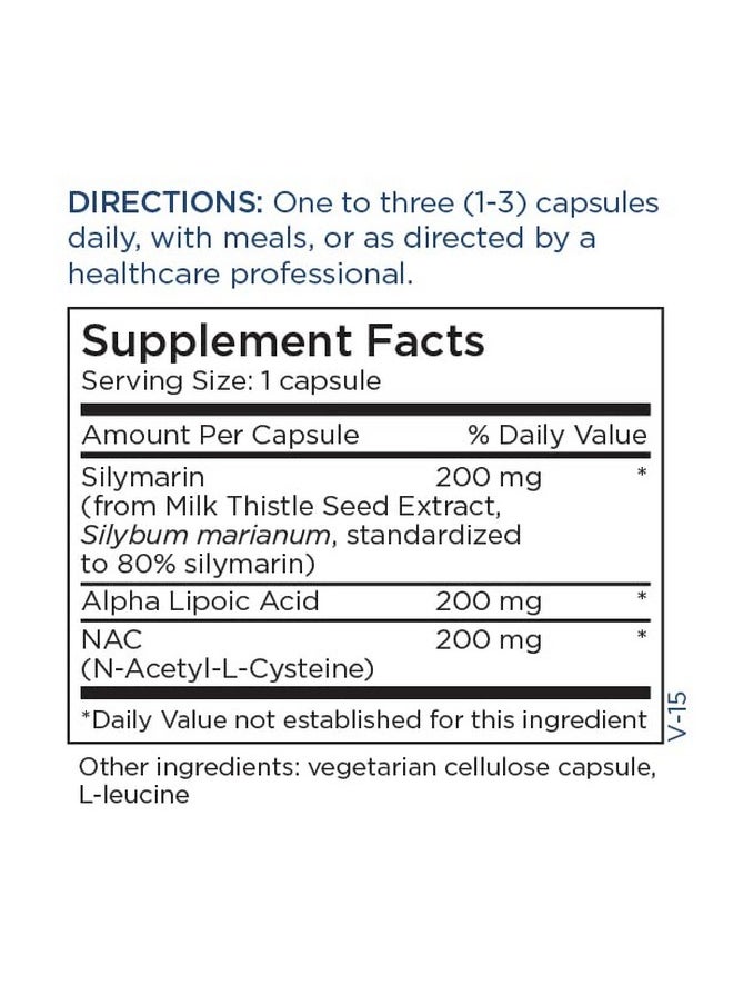 Metabolic Maintenance - Metabolic Detox Milk Thistle Silymarin Alpha Lipoic Acid + Nac Supplement Liver Cleanse + Glutathione Production Support 60 Capsules - Image 1