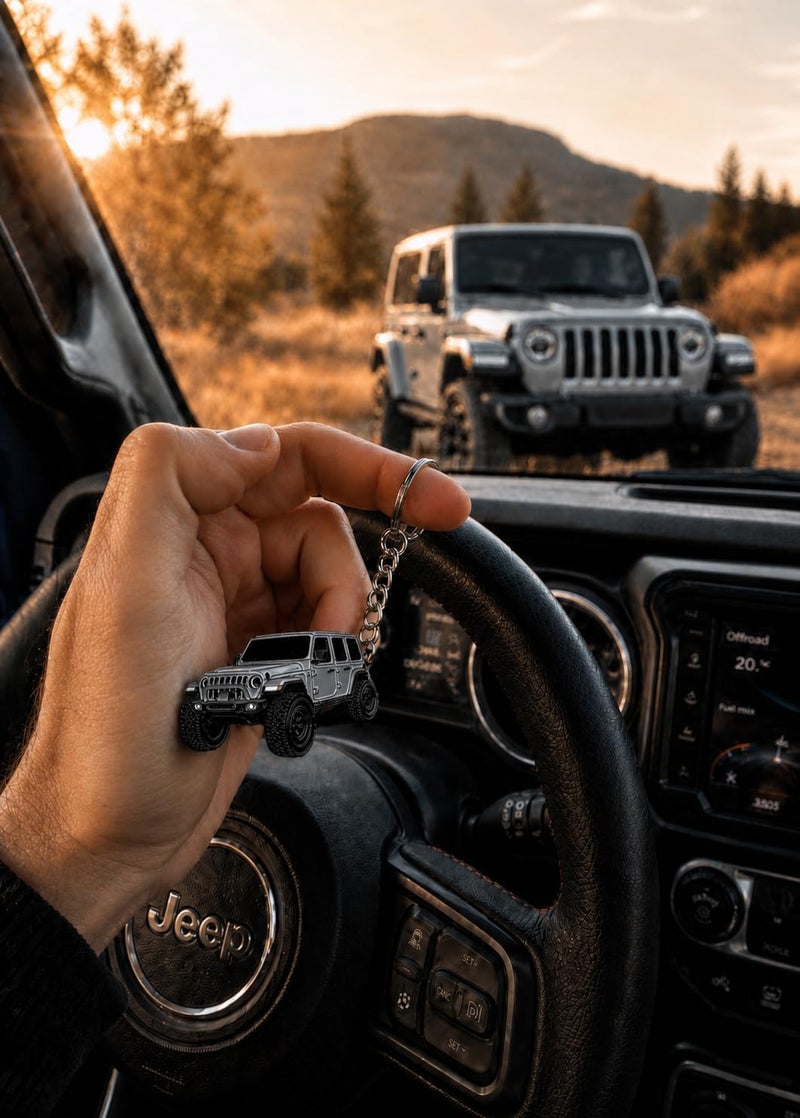 Jeep Wrangler Keychain - Officially Licensed Jeep Rubicon Accessories JL Key Chain JKU 2026 2025 - Image 5