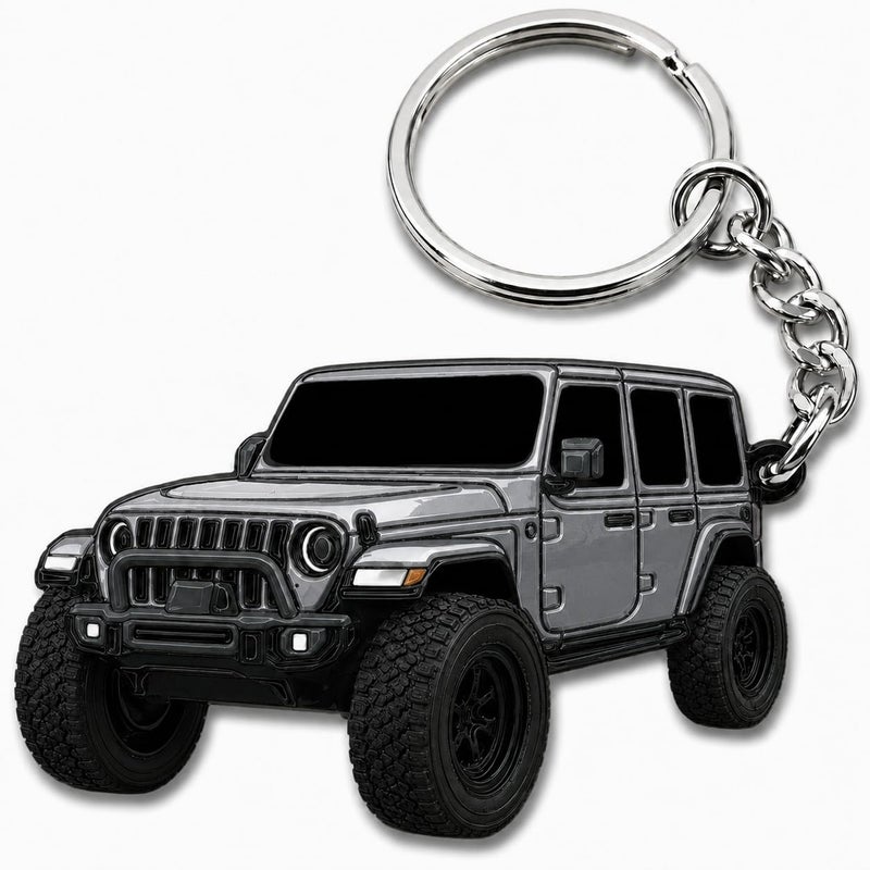 Jeep Wrangler Keychain - Officially Licensed Jeep Rubicon Accessories JL Key Chain JKU 2026 2025 - Image 1