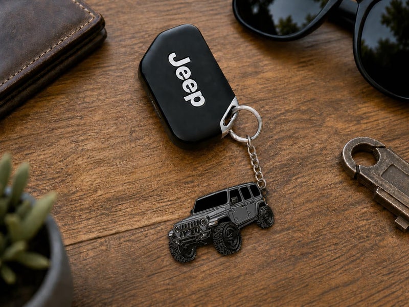Jeep Wrangler Keychain - Officially Licensed Jeep Rubicon Accessories JL Key Chain JKU 2026 2025 - Image 2