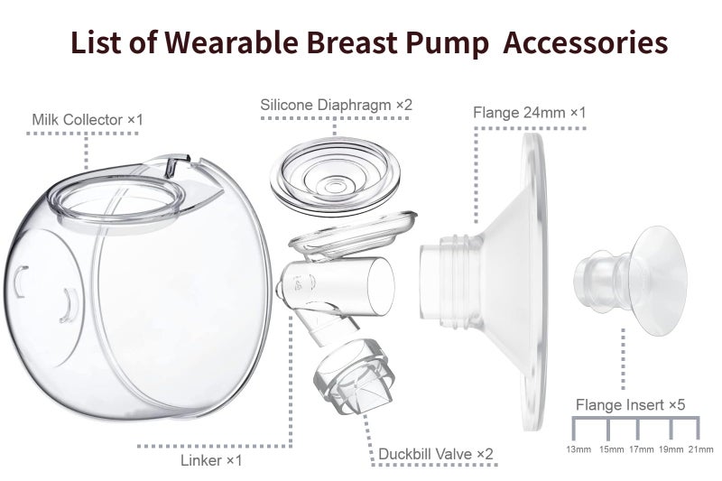 JIMOWANG Silicone Diaphragm 6pc Compatible with TSRETE/kmaier/eulumap/Momcozy S9/S12 Wearable Breast Pump,Breastpump Replacement Accessories,for Momcozy/TSRETE Wearable Breast Pump Parts,6pcs - Image 3