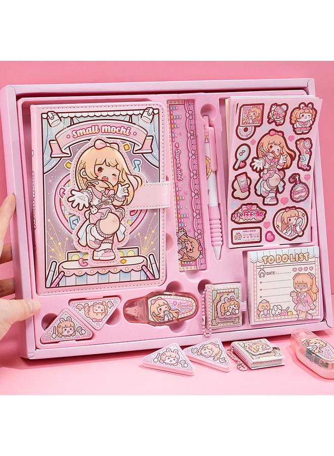 Bluejw Small Potato Hand Book Girl High Color Value Hand Book Suit Gift Box 2024 New Weeks Square Notebook - Image 1