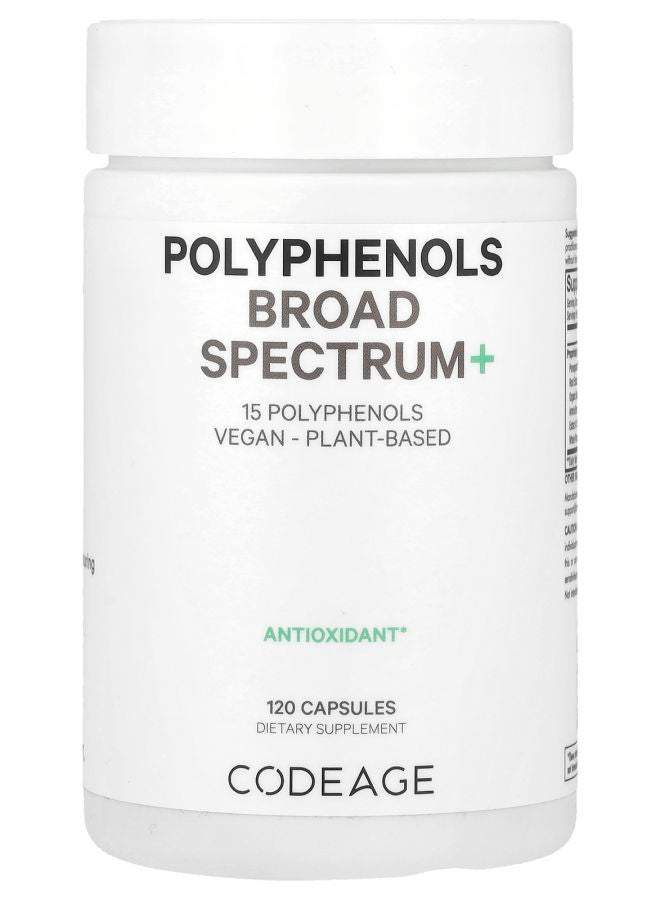 Codeage Polyphenols Broad Spectrum+ 120 Capsules