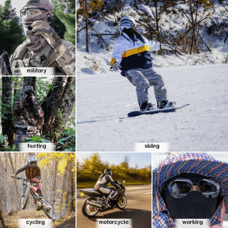 XY3545HS Camo Military Warm Balaclava for Winter Outdoors-Ski Maskï¼ŒHuntingï¼ŒFishingï¼ŒMotorcycle Windproofï¼ŒUnisexï¼ŒElastic (Camo cp) - Image 5
