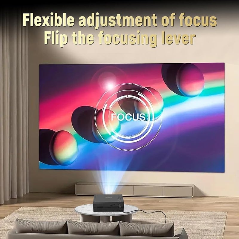 ميني بروجكتور محمول 1080P عالي الدقة مسرح منزلي بروجكتور أفلام خارجي HDMI USB صوتي - Image 4