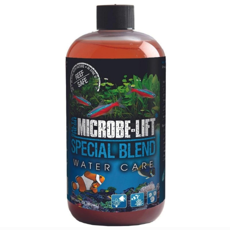 Microbe Lift MICROBE-LIFT SBH16 Special Blend Aquarium and Fish Tank Cleaner for Freshwater and Saltwater, 16 Ounces - Image 1