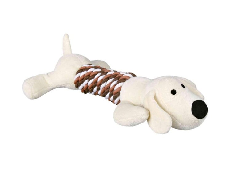 Squeaky Plush Rope Dog Toy