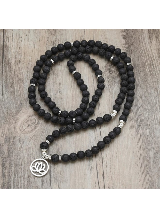 Lotus Flower Gifts Mala Beads 108 Healing Bracelet Necklace Meditation Accessories  - Image 2