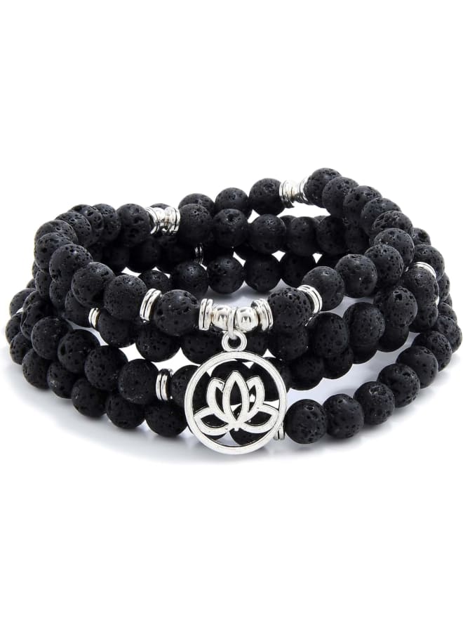 Lotus Flower Gifts Mala Beads 108 Healing Bracelet Necklace Meditation Accessories  - Image 1
