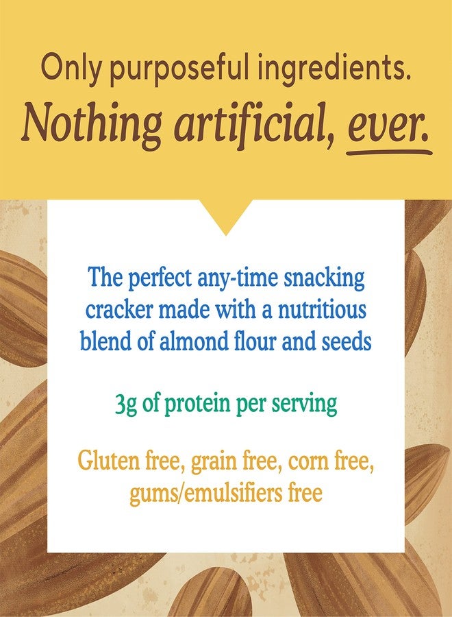 Simple Mills Almond Flour Crackers, Farmhouse Cheddar - Gluten Free, Healthy Snacks, 4.25 Ounce (Pack of 1) - Image 2