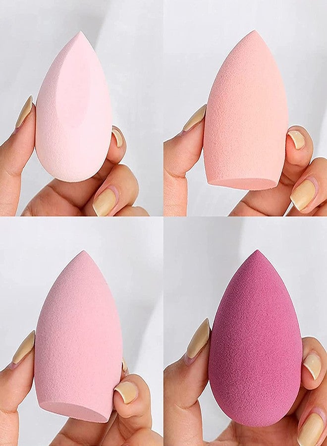 Getmecraft Pcs Dry and Wet Use Makeup Sponge Set with Storage Case, Blender Beauty Foundation Blending Sponge for Liquid, Cream, and Powder with Egg Sponge Blending Holder Box, Multi-Pink colored - Image 3