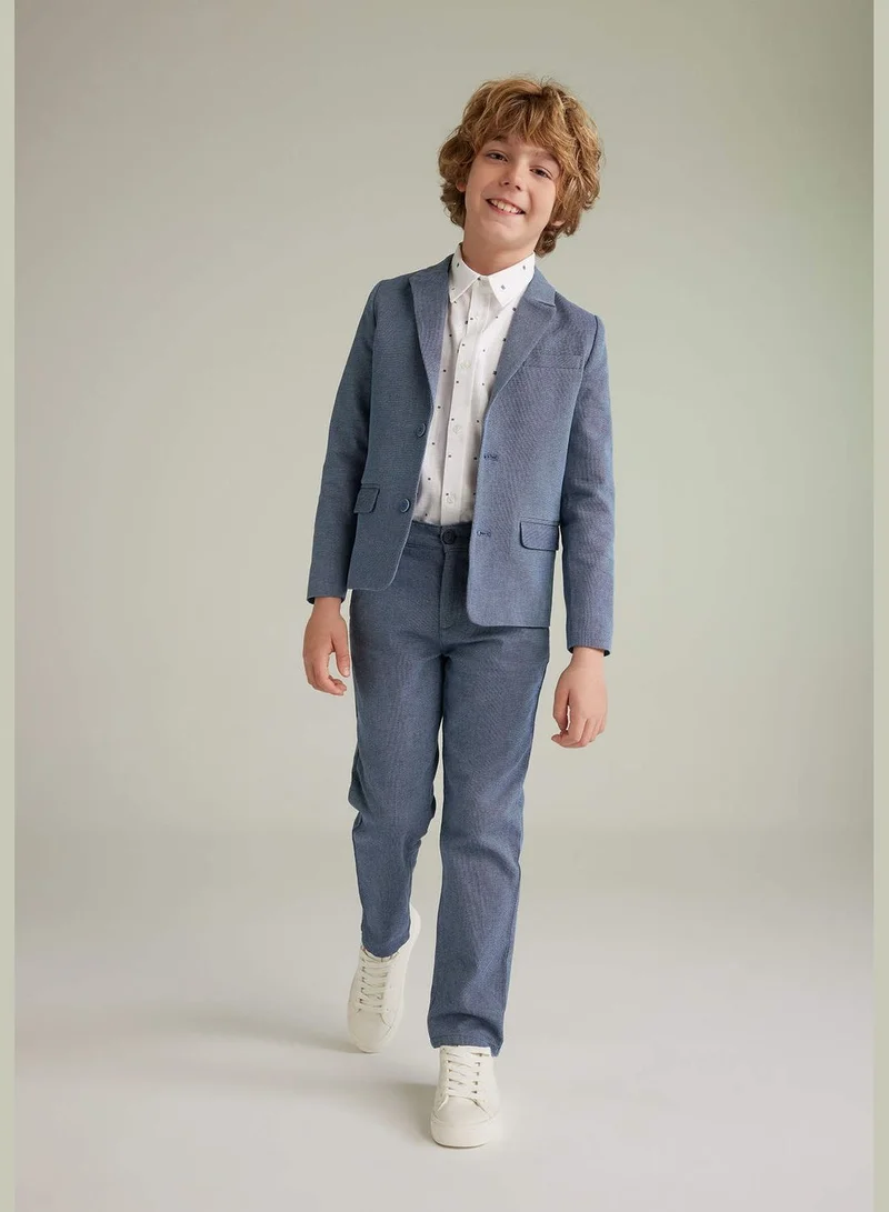 DeFacto Boy Blazer Collar Long Sleeve Woven Jacket