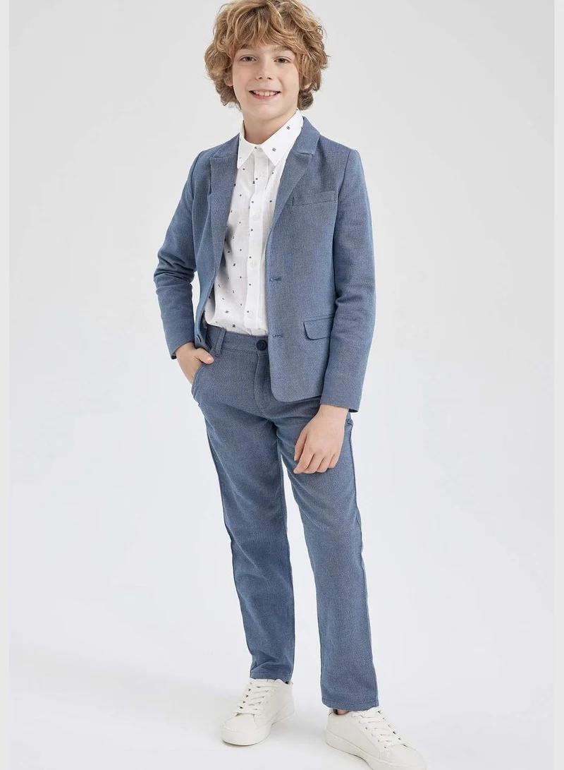 DeFacto Boy Blazer Collar Long Sleeve Woven Jacket