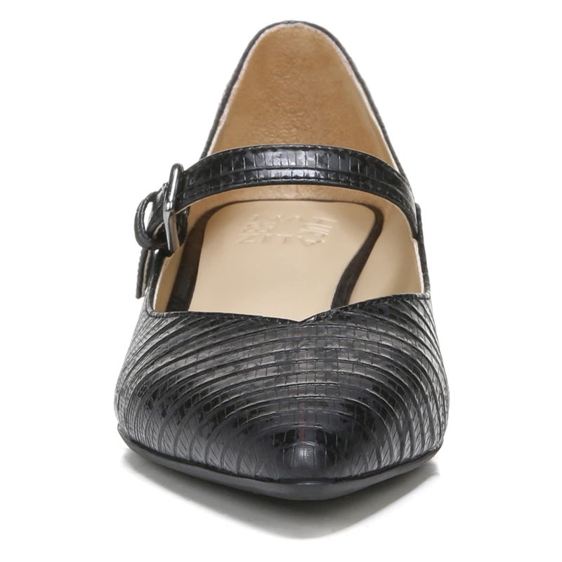 Naturalizer Womens Florencia Pump, Black Lizard, 7 US - Image 4