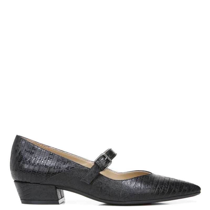 Naturalizer Womens Florencia Pump, Black Lizard, 7 US - Image 3