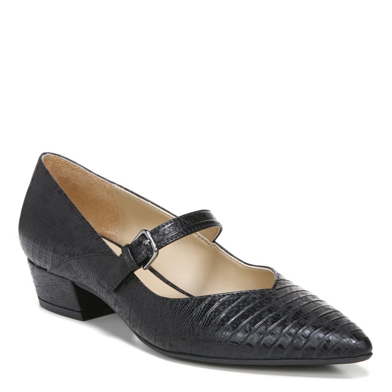 Naturalizer Womens Florencia Pump, Black Lizard, 7 US - Image 2