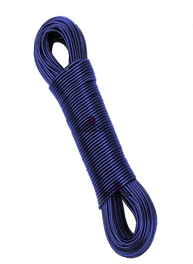 Improvhome PVC Coated Steel Wire Rope for Drying Clothes/Clothesline, Length 20 Meter with 2 Plastic Hooks (Multi Colour) – Pack of 1 (1) - Image 1