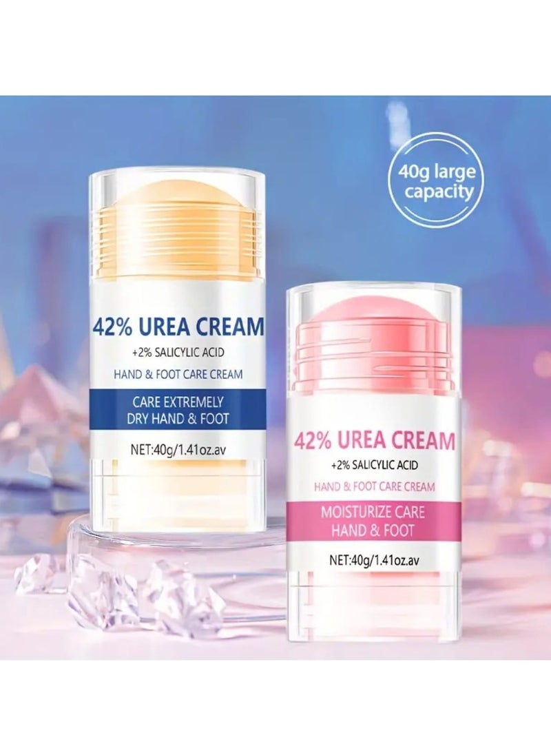 MEC 2 pcs Advance Repair Urea Cream 42% + Salicylic Acid 2%, Foot Balm for Dry Cracked Heels Knees Elbows Hands Repair Treatment, Foot Moisturizer Corn Callus Dead Skin Remover Toenail Softener for Foot Care  - Image 3